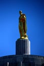 Statue on the State Capitol in Salem, the Capital City of Oregon Royalty Free Stock Photo