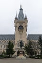 Statue of Stefan the Great in front of the Palace of Culture Royalty Free Stock Photo