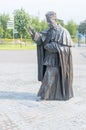 Statue of Stefan Wyszynski at Church of Our Lady of the Star of the New Evangelization and St. John Paul II Royalty Free Stock Photo