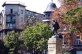 Statue at Studentski Park in Belgrade