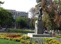 Statue at Studentski Park in Belgrade