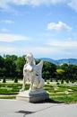 statue in the Summer palace Belvedere in Vienna Royalty Free Stock Photo