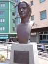 Statue of Suso Mariategui famous tenor opera singer of Grand Can