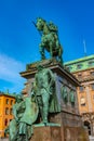 Statue of Swedish king Gustav II Adolf in Stockholm, Sweden Royalty Free Stock Photo