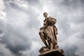 Statue Symbol of Springtime - Santa Trinita Bridge Florence Italy Royalty Free Stock Photo