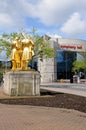 Statue and Symphony Hall, Birmingham.