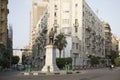 The Statue of Talaat Harb is located in Midan Talaat Harb Square Downtown Cairo Royalty Free Stock Photo