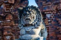 Statue at a temple entrance, Bali Island, Indonesia Royalty Free Stock Photo