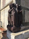 Statue of Tetrarchs at the St Mark`s Basilica, Venice Royalty Free Stock Photo