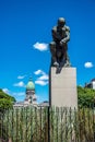 Statue of The Thinker by Auguste Rodin at the Argentine National Congress, Buenos Aires, Argentina Royalty Free Stock Photo