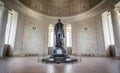 Statue of Thomas Jefferson in the Jefferson Memorial in Washington DC, USA Royalty Free Stock Photo