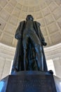 Statue of Thomas Jefferson Memorial view from bottom. Washington DC, USA. Royalty Free Stock Photo