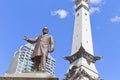 Statue of Thomas Morton and Saints and Sailors monument, Indiana
