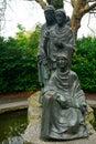 Statue of the Three Fates in St. Stephen`s Green, Dublin, Irelan Royalty Free Stock Photo