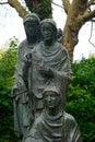 Statue of the Three Fates in St. Stephen`s Green, Dublin, Irelan Royalty Free Stock Photo