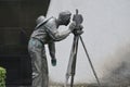 Statue, three gorges museum area, China.