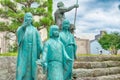 Statue of Three Sisters at Shibata Shrine in Fukui City, Fukui Prefecture, Japan. a famous historic