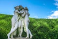 Statue of three virgins in a maze