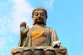 Statue of tian tan buddha, hong kong Royalty Free Stock Photo