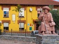 Statue of a tired pilgrim - Villar de Mazarife