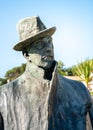 Statue to Giacomo Puccini on the square of Torre del Lago Puccini, Tuscany, Italy