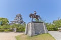 Statue of Todo Takatora in Imabari Castle, Japan Royalty Free Stock Photo