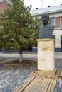 Architect Toma T. Socolescu statue in Ploiesti city