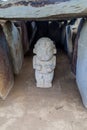 Statue in a tomb located at Alto de los Idolos