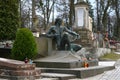 Statue at the tomb of Salome Krushelnytska, Lviv, Ukraine