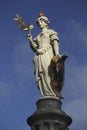 Statue on top of fountain, Deventer, The Netherlands