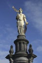 Statue on top of fountain, Deventer, The Netherlands