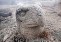 Statue on the top of Nemrut mount, Turkey Royalty Free Stock Photo