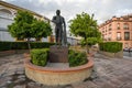 Statue of a toreador in front of the Plaza de Toros de la Maestranza