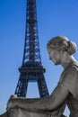 Statue with Tour Eiffel