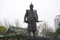 Statue of Toyotomi Hideyoshi in Osaka Castle, Japan Royalty Free Stock Photo