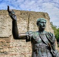 Statue of Trajan Roman Emperor at Tower Hill, London, England