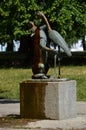 Statue in the Treptower Park in Spring, Berlin Royalty Free Stock Photo