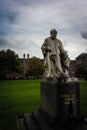 Statue in the trinity college campus in dublin Royalty Free Stock Photo