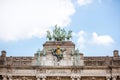 Statue on the Triumphal Arch in Brussels