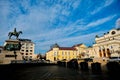 Statue of Tsar Alexander II in center of capital city of Bulgaria: