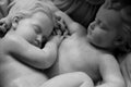 Statue of two sleeping Children