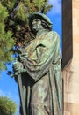 Statue of Ulrich Zwingli in Zurich Royalty Free Stock Photo