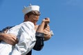 Statue of Unconditional Surrender on display in downtown Sarasota