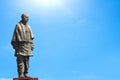 The Statue of Unity is a colossal statue of Indian statesman Royalty Free Stock Photo