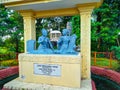 Statue of Usha and Chitralekha Royalty Free Stock Photo