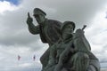 Statue at Utah beach. Normandy, France Royalty Free Stock Photo