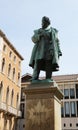 statue of the Venetian patriot called Daniele Manin In the islan