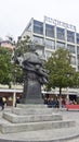 Carlo Battaglini statue from Lugano city