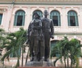 Statue of Vietnamese national defense soldier