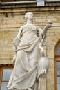 Statue Vigilance near Big Gatchina Palace. Royalty Free Stock Photo